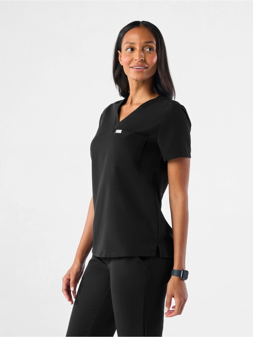 FIGS black caterina scrub top